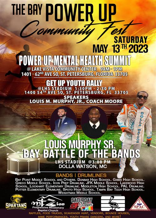 The Bay Power Up Community Fest is May 13th and has 10 bands and counting.